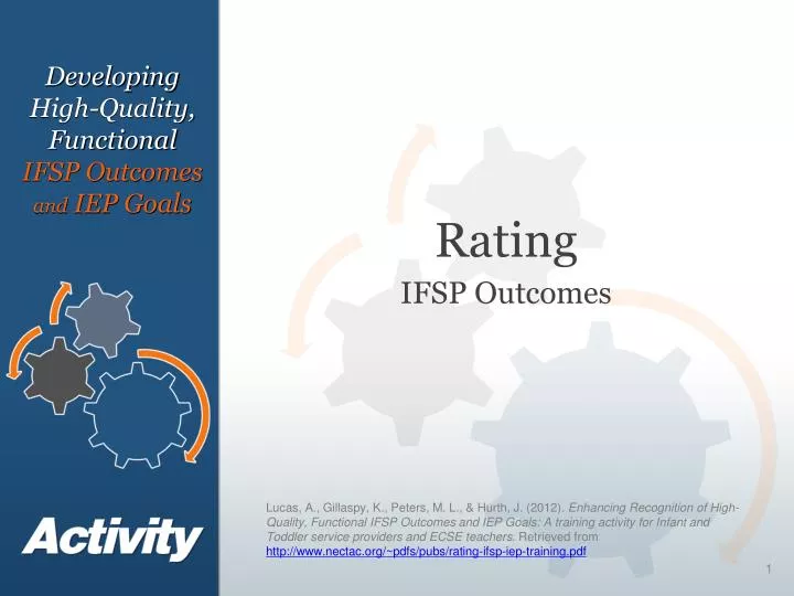 rating ifsp outcomes
