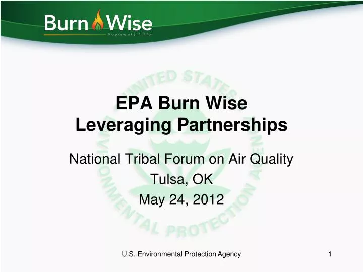 epa burn wise leveraging partnerships