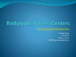 BodyworksFitnessCenters