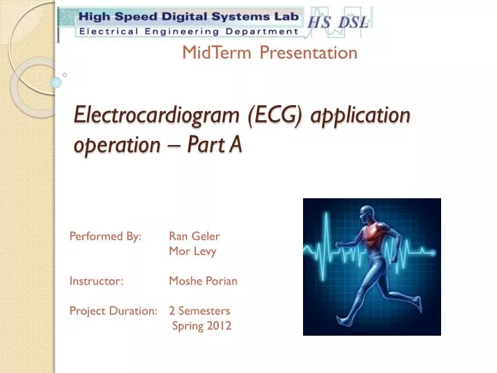 electrocardiogram ecg application operation part a