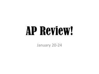 AP Review!