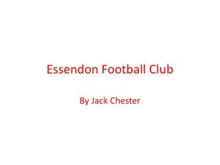 Essendon Football Club