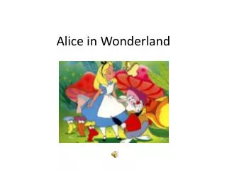 alice in wonderland