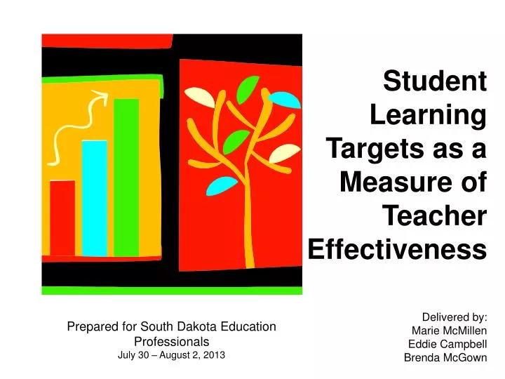 student learning targets as a measure of teacher effectiveness