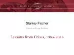 Stanley Fischer - slide 1