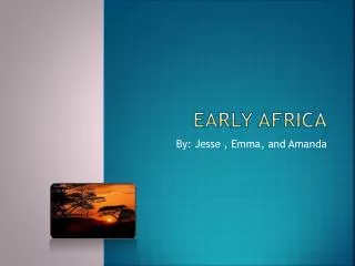 Early Africa