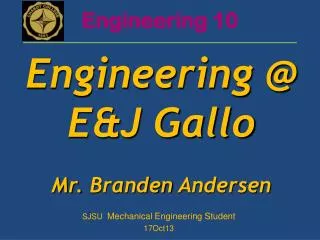 SJSU Mechanical Engineering Student 17Oct13