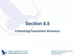 Section 8.5