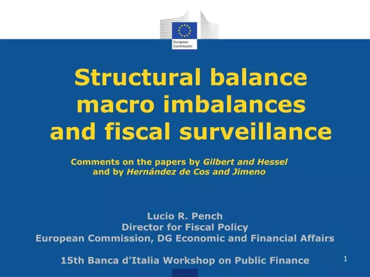 structural balance macro imbalances and fiscal surveillance
