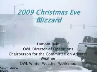 2009 Christmas Eve Blizzard