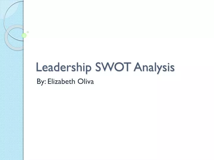 leadership swot analysis