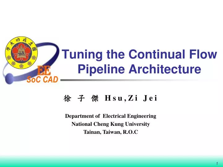 tuning the continual flow pipeline architecture