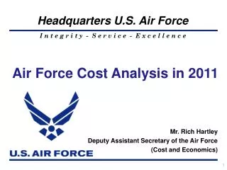 Air Force Cost Analysis in 2011