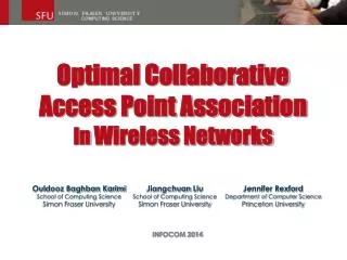 Optimal Collaborative Access Point Association In Wireless Networks