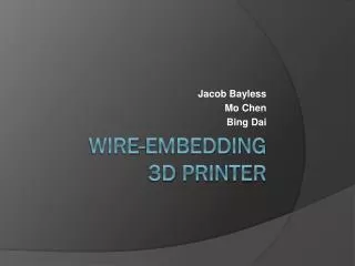 Wire-embedding 3D printer