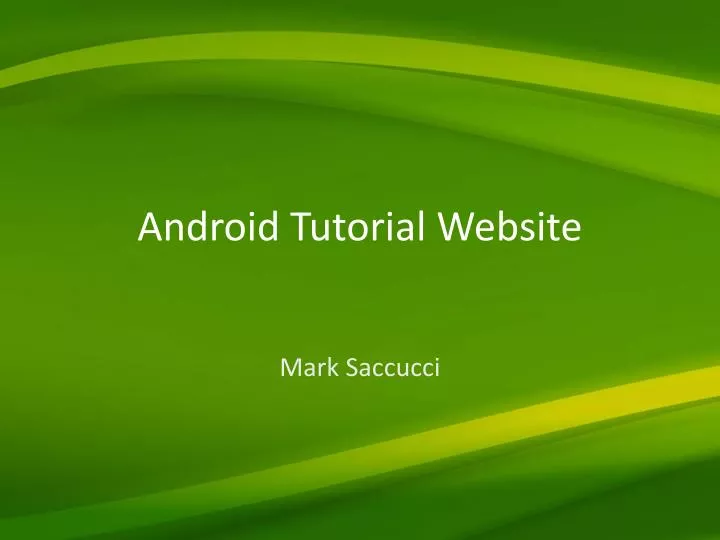 android tutorial website