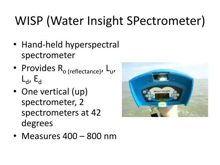 wisp water insight spectrometer