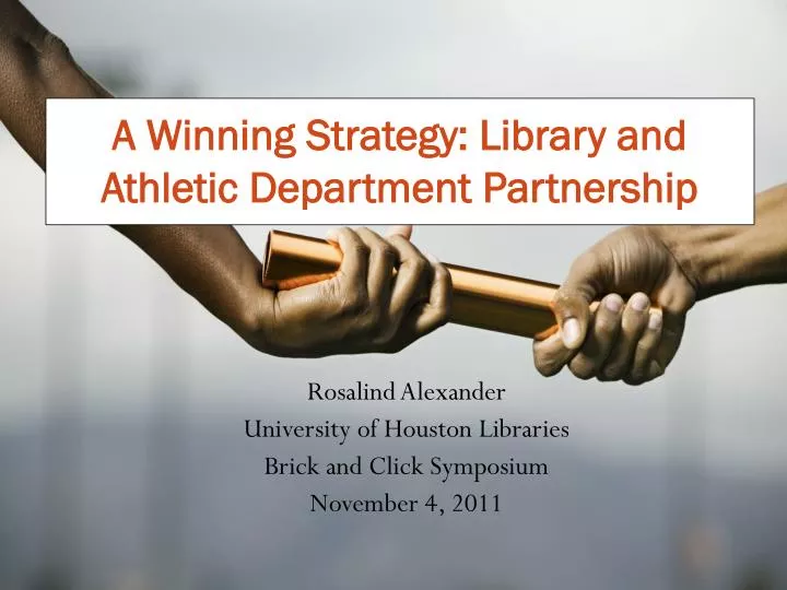 a winning strategy library and athletic department partnership
