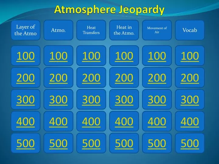 atmosphere jeopardy