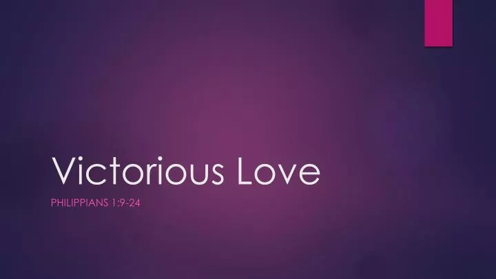 victorious love