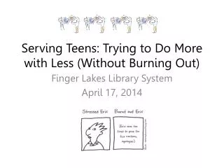 Serving Teens: Trying to Do More with Less (Without Burning Out)