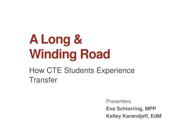 how cte students experience transfer