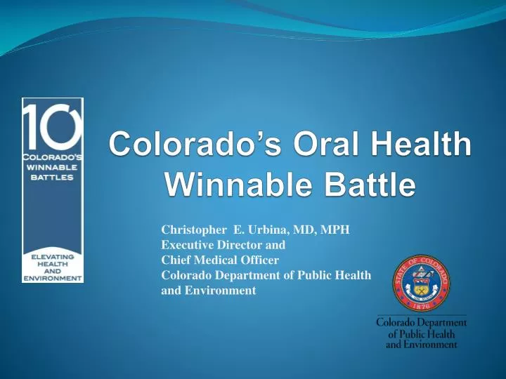colorado s oral health winnable battle