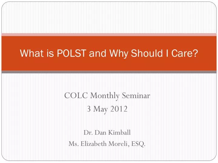 what is polst and why should i care