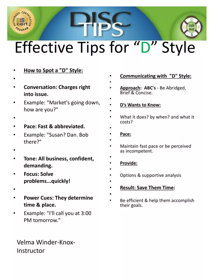 effective tips for d style