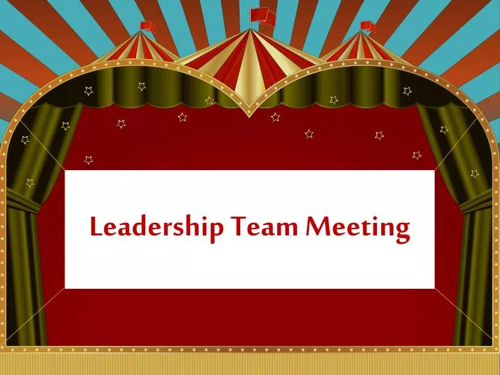 leadership team meeting