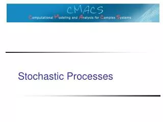 Stochastic Processes