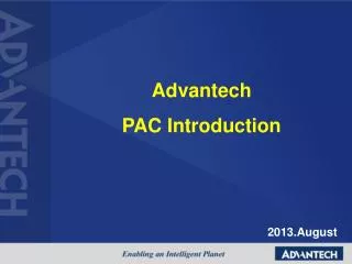 Advantech PAC Introduction