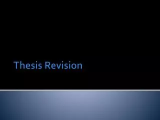 thesis revision