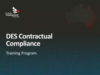 DES Contractual Compliance