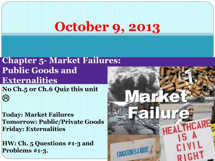 chapter 5 market failures public goods and externalities