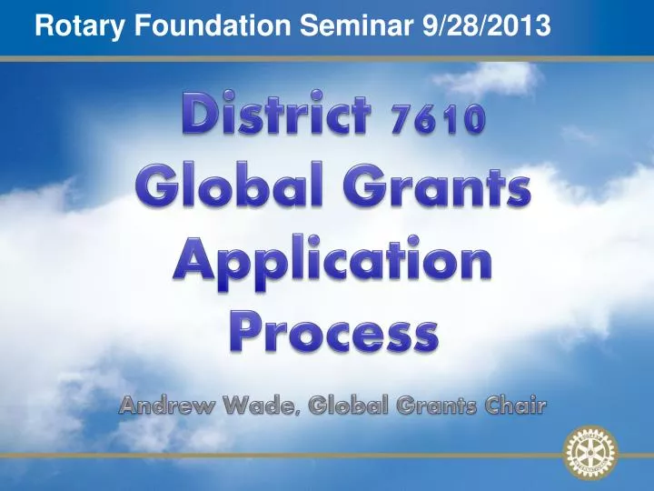 rotary foundation seminar 9 28 2013