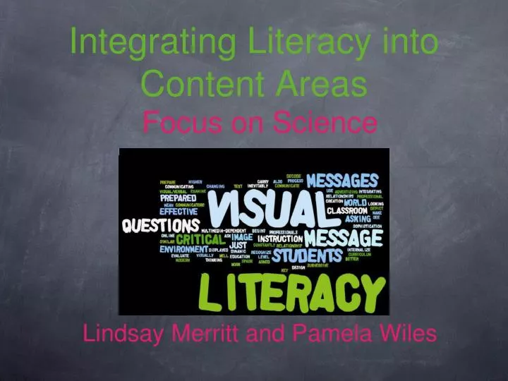 integrating literacy into content areas