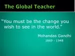 The Global Teacher - slide 1