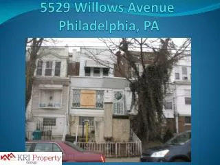 5529 Willows Avenue Philadelphia, PA