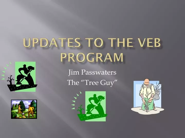 updates to the veb program