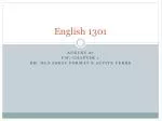 English 1301 - slide 1