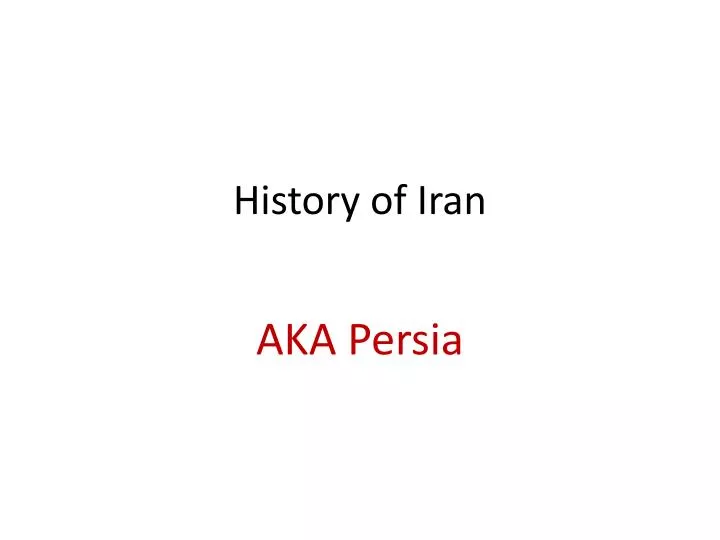 history of iran