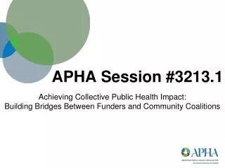 APHA Session #3213.1