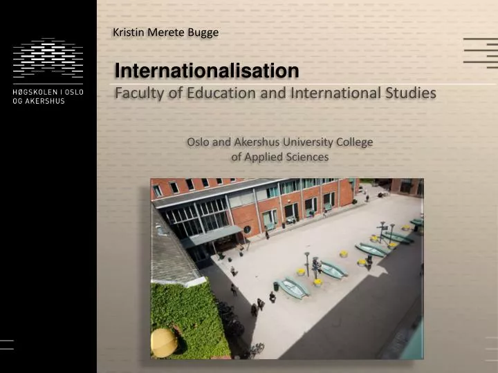 internationalisation faculty of education and international studies