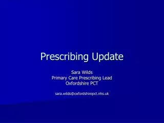 Prescribing Update