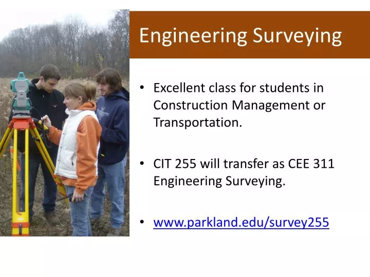 cit 255 engineering surveying