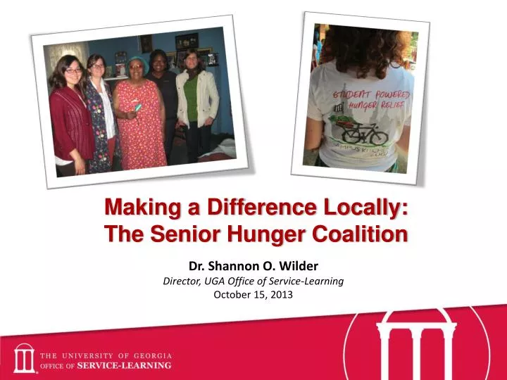 making a difference locally the senior hunger coalition