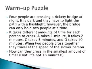 Warm-up Puzzle