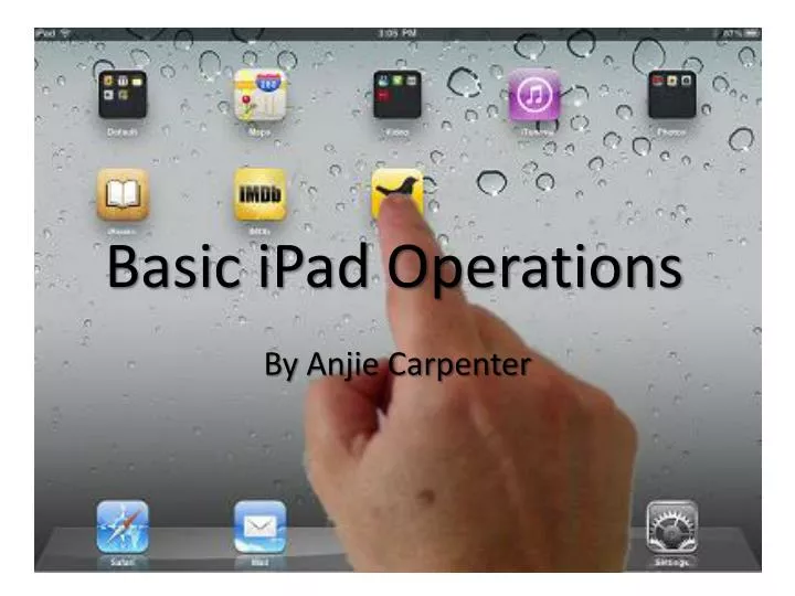 basic ipad operations
