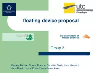 floating device proposal